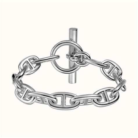 anchor chain bracelet hermes|hermes leather bracelets.